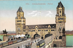 Postkarte Hohenzollernbrücke Köln